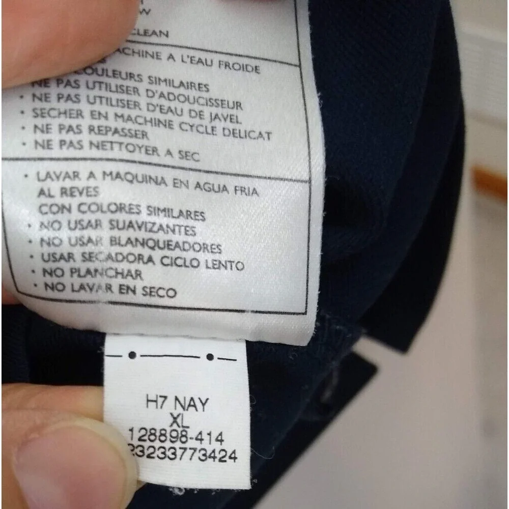 Nike Golf Mens XL Polo Shirt Navy Blue Short Sleeve Dri-FIT Pique 128898-414